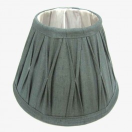 40 BL GRAY SILK CATHEDRAL LAMPSH