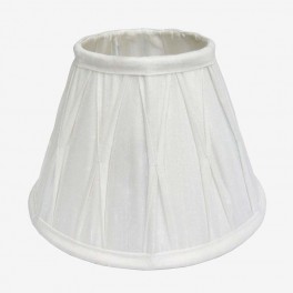 40cm CATHEDRAL SILK WHITE LAMPSH