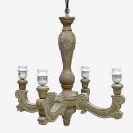 TAUPE CEILING LAMP 4 ARMS