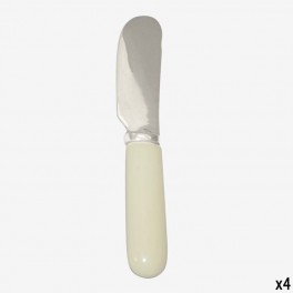 FLAT BUTTER KNIFE WHITE HANDLE 