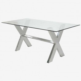RCTG  DINING TABLE SILVER DOUBLE