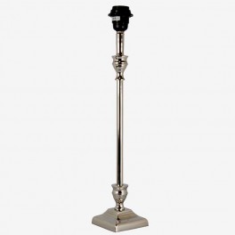 SILVER LAMP SQ STEPPED STAND 