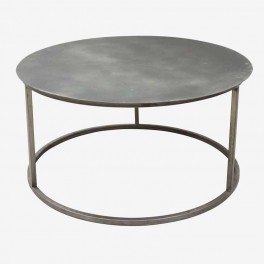 LARGE LOW ROUND NAT IRON TABLE