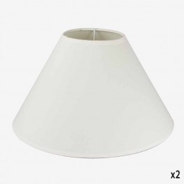 17,5cm WH COTTON LAMPSHADE CHINE