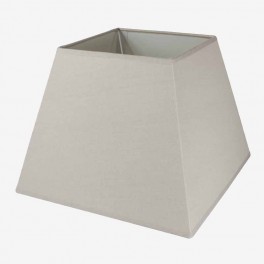 40,5cm SQ TAUPE LINEN LAMPSHADE