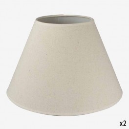 30cm ROUND CR LINEN LAMPSH MOVAB
