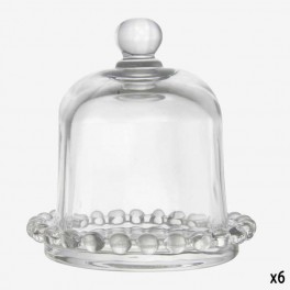 SMALL ROUND GLASS BUTTER HOLDER 