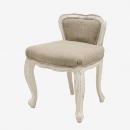 VERY SMALL WHITE CHAIR TAUPE LIN