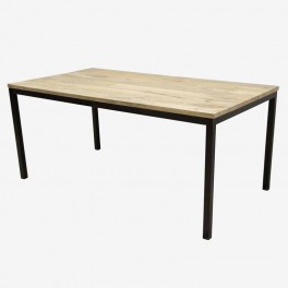 RCTG DINING TABLE NAT WOOD TOP B