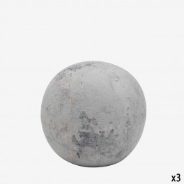SM ROUND SEATED WH GREY BALL