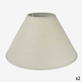 17,5cm TAUPE LINEN LAMPSHADE CHI