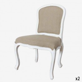 WHITE CHAIR ROUND SMOOTH TAUPE B