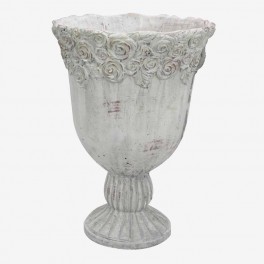WH SMALL GRECA CUP WITH FLOWERS 