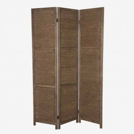 WOOD AND ROPE FOLDING SCREEN 