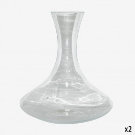 GLASS DECANTER WITH STRAIGHT MOU