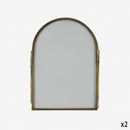 OVAL TOP GODLEN PICTURE FRAME 