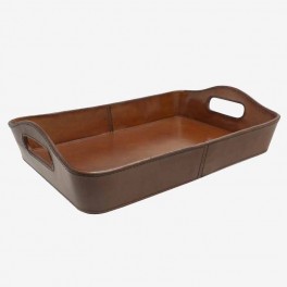 RCTG LEATHER TRAY HANDLES SHAPED