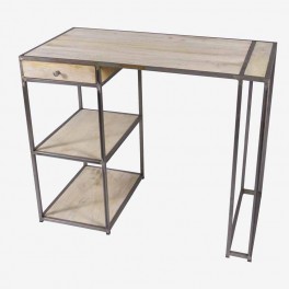 OFFICE DESK WITH 1 DRAWER 2 SHEL