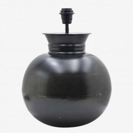 BLACK ANTIQ VESSEL BALL LAMP