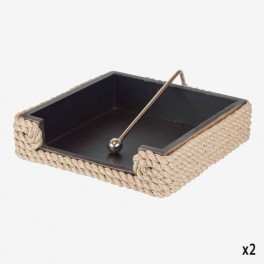 ROPE NAPKIN HOLDER OF TABLE
