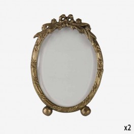 SM OVAL GOLDEN PICTURE FRAME BAL