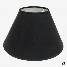 16cm BLACK COTTON LAMPSHADE