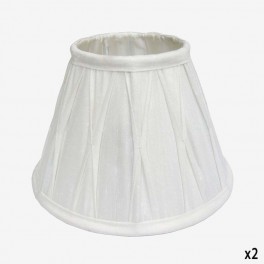20cm ECRU SILK CATHEDRAL LAMPSHA