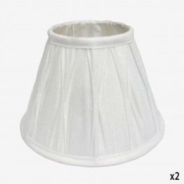 25cm ECRU SILK CATHEDRAL LAMPSH 