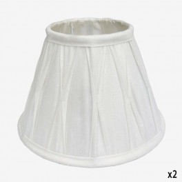 35cm WH SILK CATHEDRAL LAMPSHADE