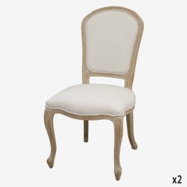 CREAM WOOD BEIGE CHAIR CURVED LE