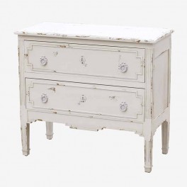 SM WH CHEST 2 DRAWERS R BOW HAND
