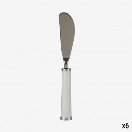SM SILVER BUTTER KNIFE ROUND WHI