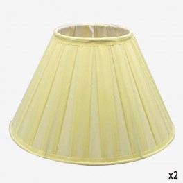 45cm  YELLOW FINE COTTON LAMPSHA