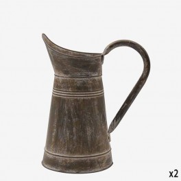 MD BROWN IRON RUSTIC PITCHER