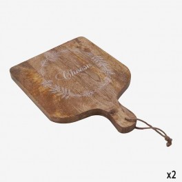 NAT WOODEN BOARD "CHEESE" ROUNDE
