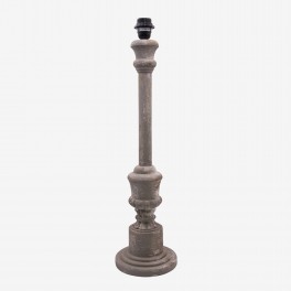 LOW GR STUCCOED TABLE LAMP ROUND