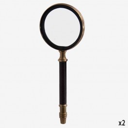 SM LEATHER MAGNIFYING GLASS