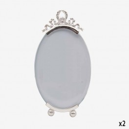 MD OVAL SILVER EASEL PHOTO 