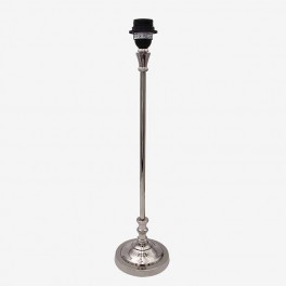TALL SILVER LAMP ROUND BASE