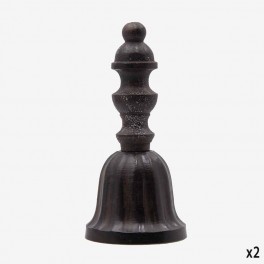 ALUMINUM AGED RUSSET BELL SMALL 