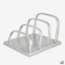 SILVER TRAY STAND FOR 4