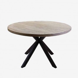 SM ROUND DINING TABLE WOOD TOP B