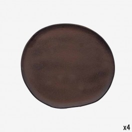 SM RUSTIC BR METAL OVAL PLATE