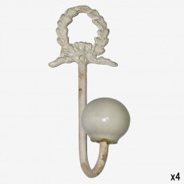 WHITE HANGER WITH SMALL CROWN