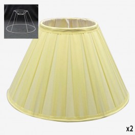 35cm  YELLOW FINE COTTON LAMPSHA