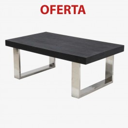 RCTG LOW TABLE BLA WOOD TOP STRA