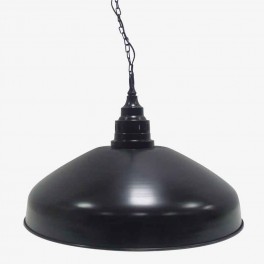 LARGE ROUND BLACK CEILING LAMP 1