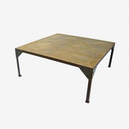 LOW SQ TABLE NAT WOOD CHECKERE T